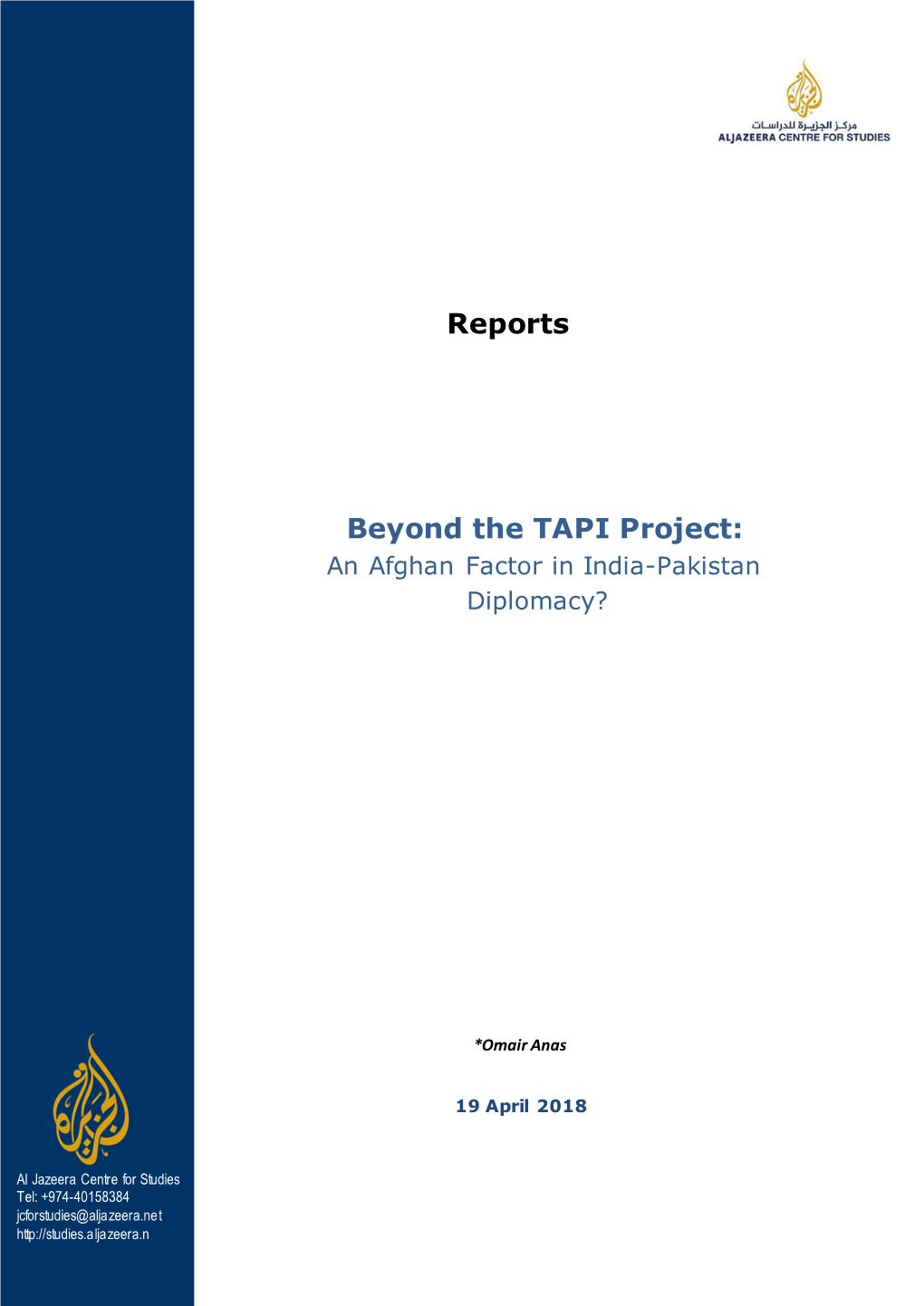 Reports Beyond the TAPI Project