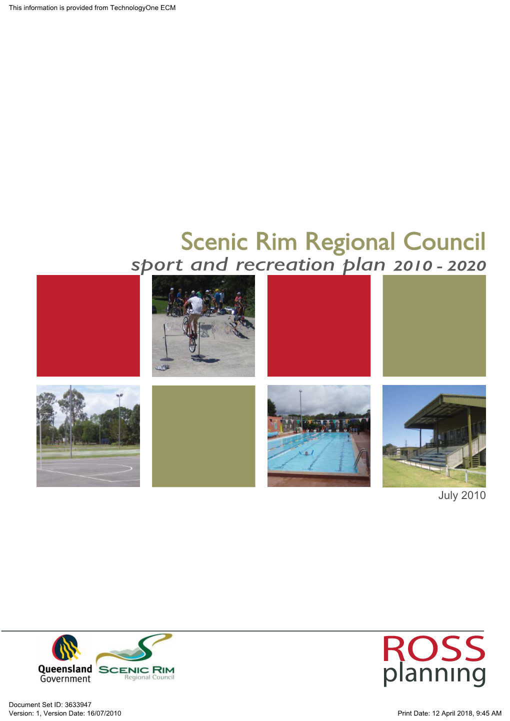Sport and Recreation Plan 2010