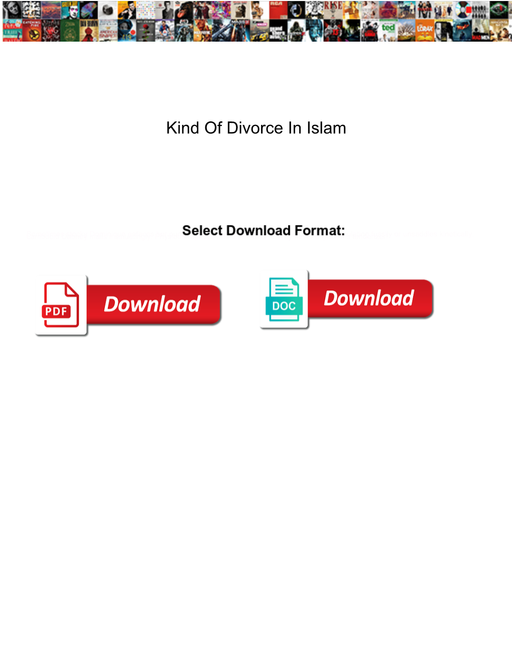 Kind of Divorce in Islam