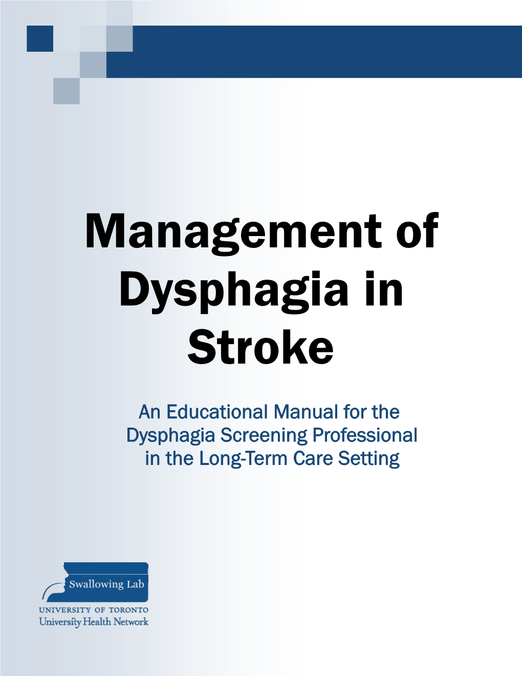 Management of Dysphagia in Stroke