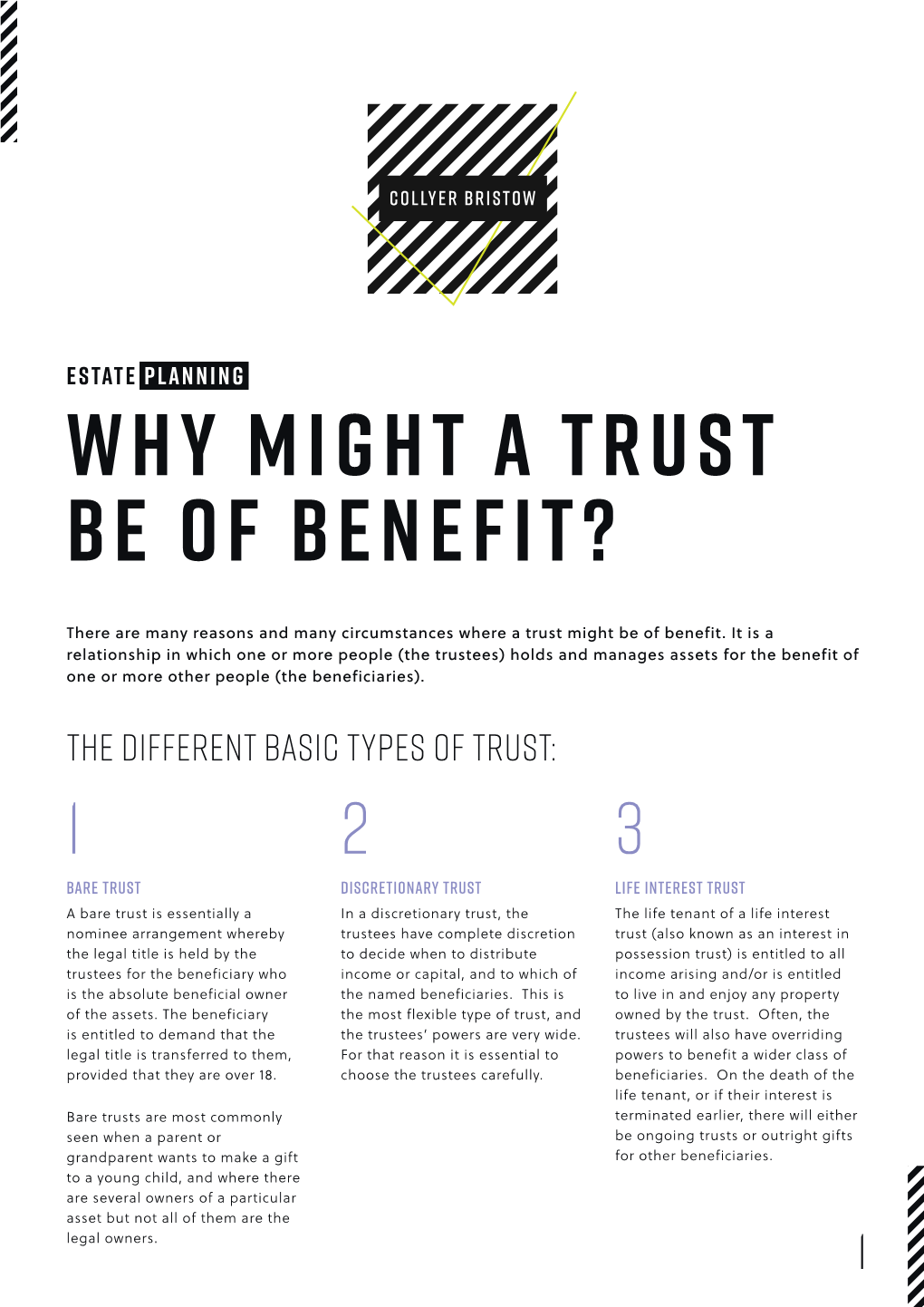 Guide: Why Might a Trust Be of Benefit?