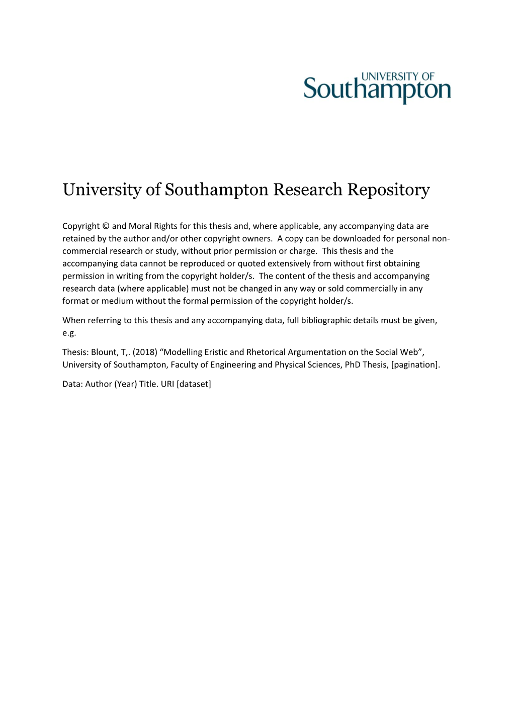 University of Southampton Research Repository