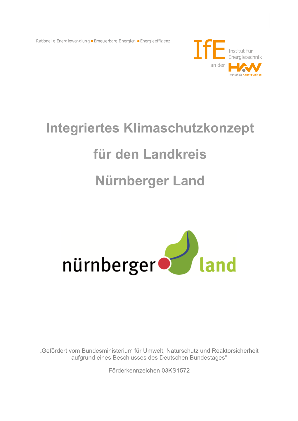 Integriertes Klimaschutzkonzept Für Den Landkreis Nürnberger Land