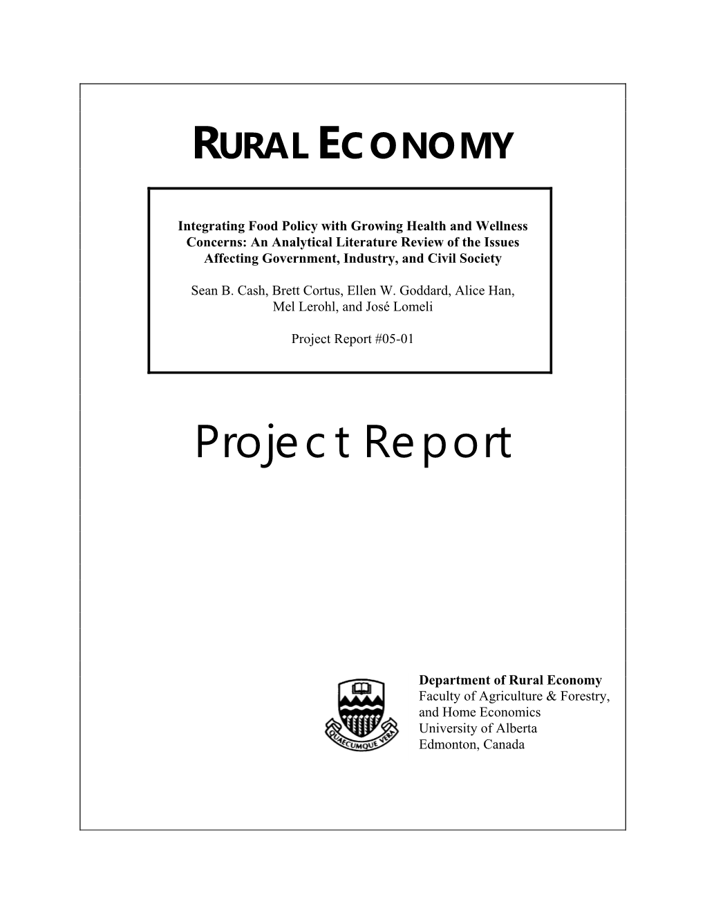 Rural Economy