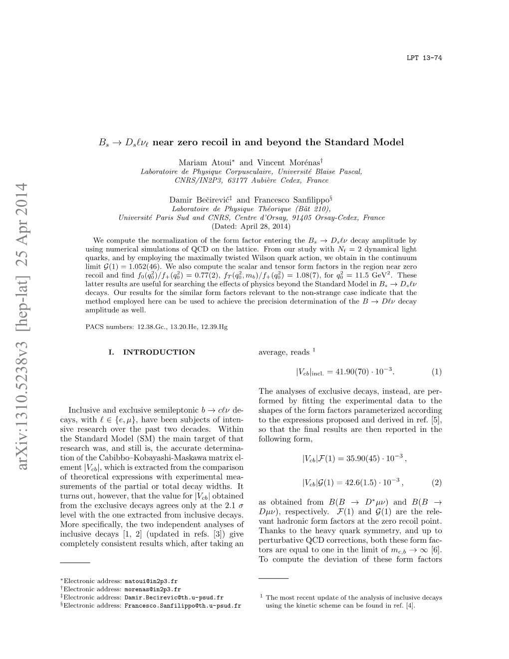 'Bs--> Ds L Nu'near Zero Recoil in and Beyond the Standard Model