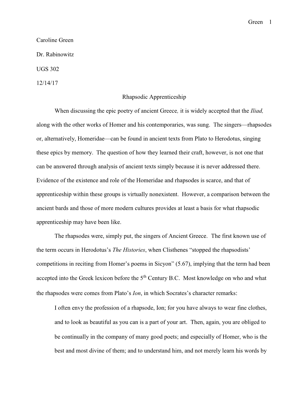 Rhapsodic Apprenticeship Final Draft.Pdf (374.1Kb)