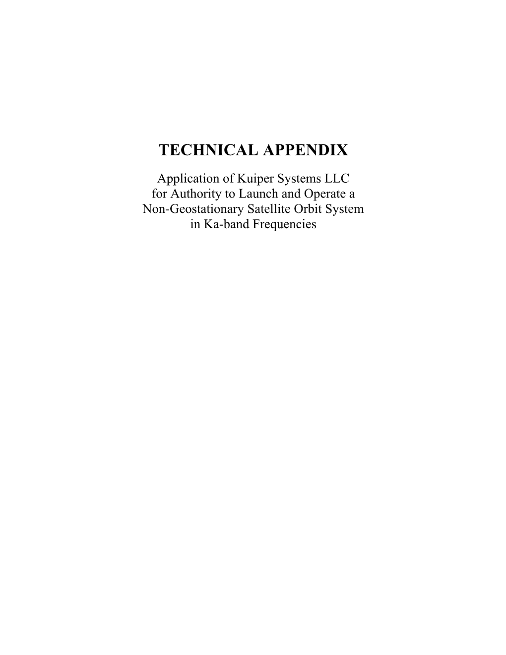 Technical Appendix