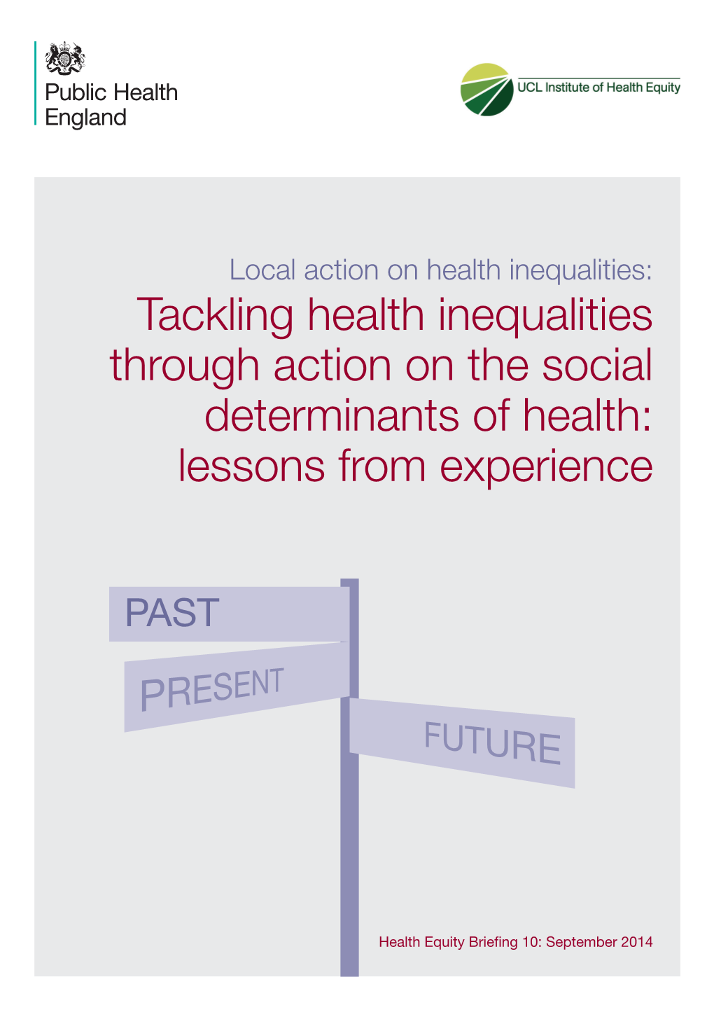 Tackling Health Inequalities Through Action on the Social Determinants of Health: Lessons from Experience