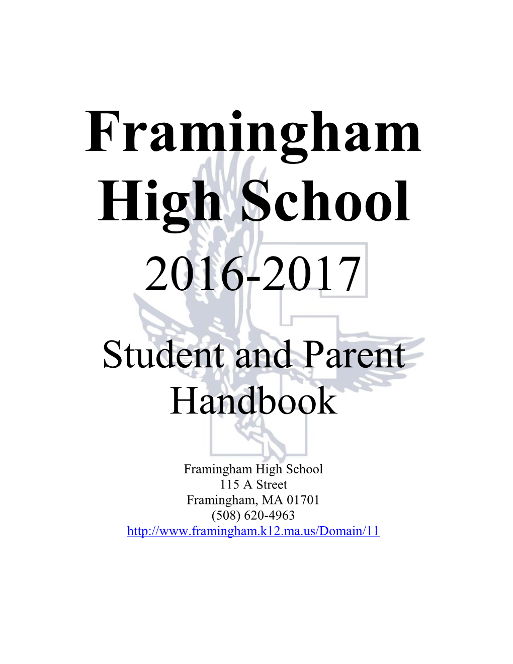 Student and Parent Handbook
