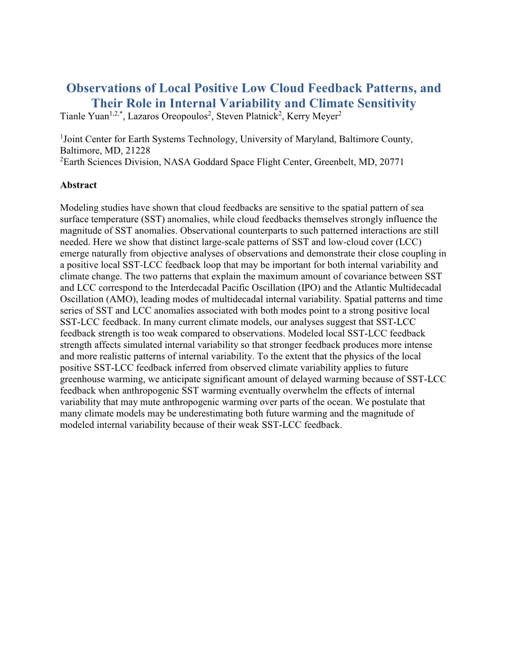 Observations of Local Positive Low Cloud Feedback Patterns, And