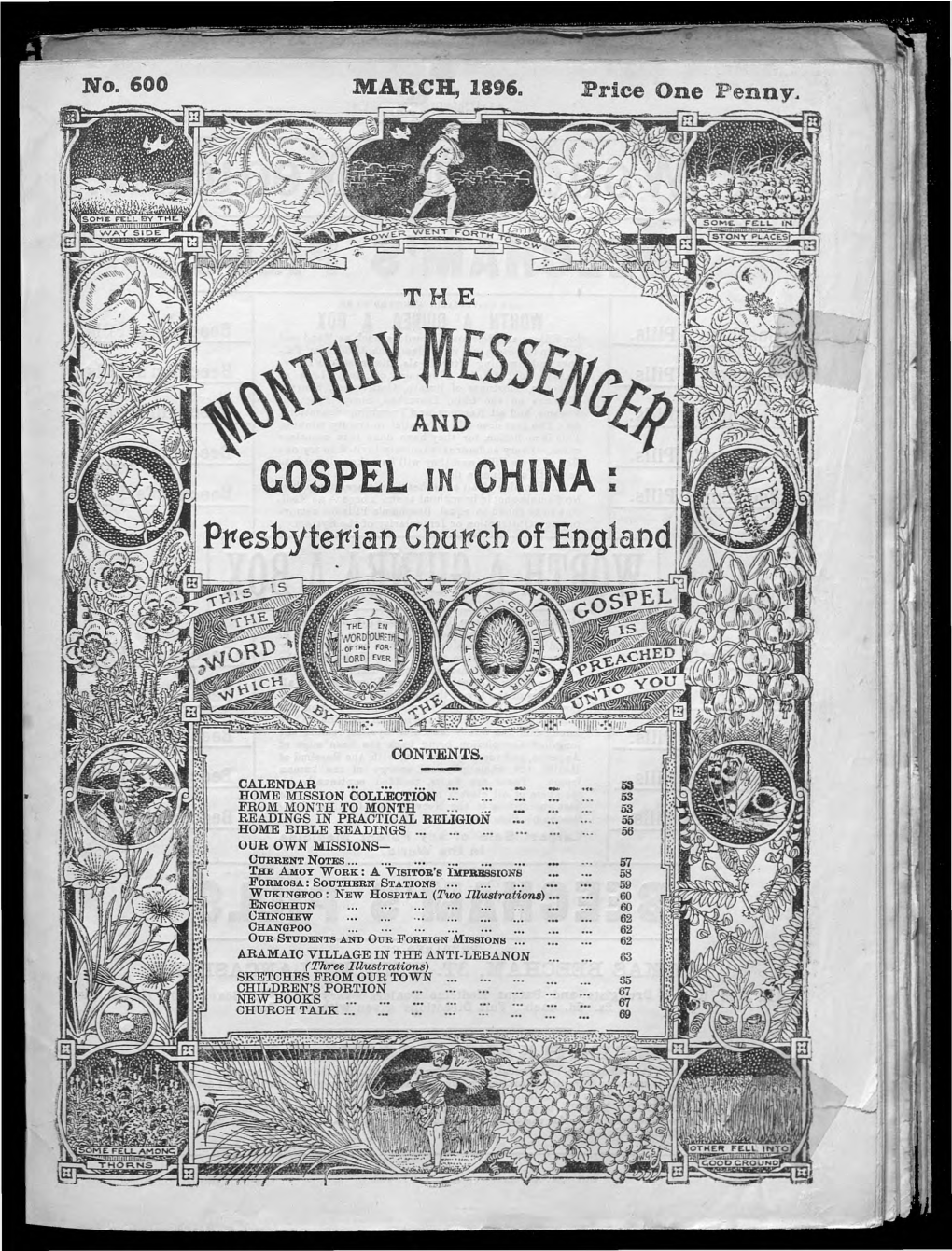 GOSPEL in CHINA Presbyterian Church of England