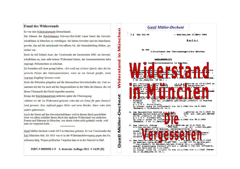 Widerstand in München Die Vergessenen