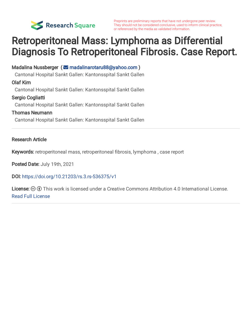 Case Report BMC.Retroperitoneal Mass.23.04.2021