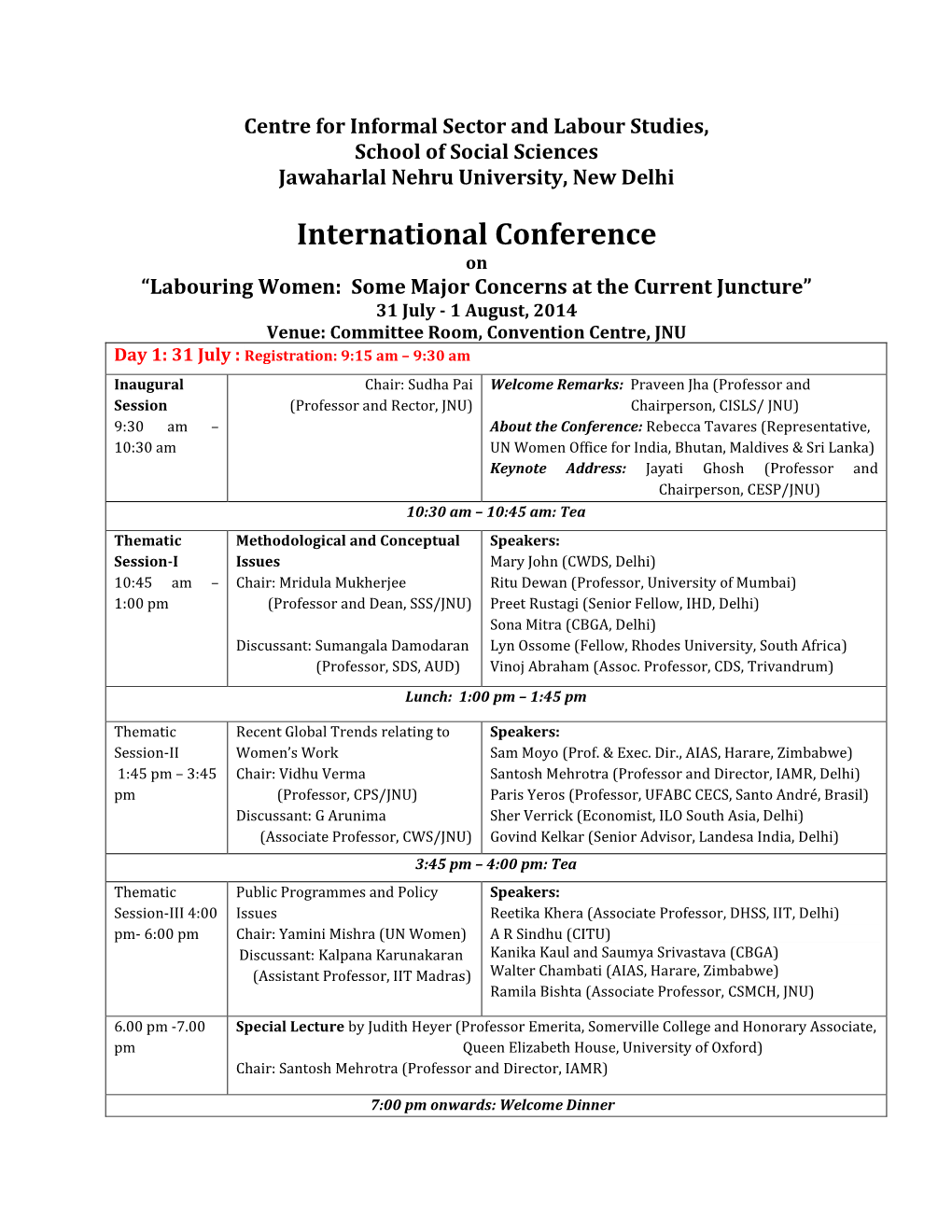 International Conference