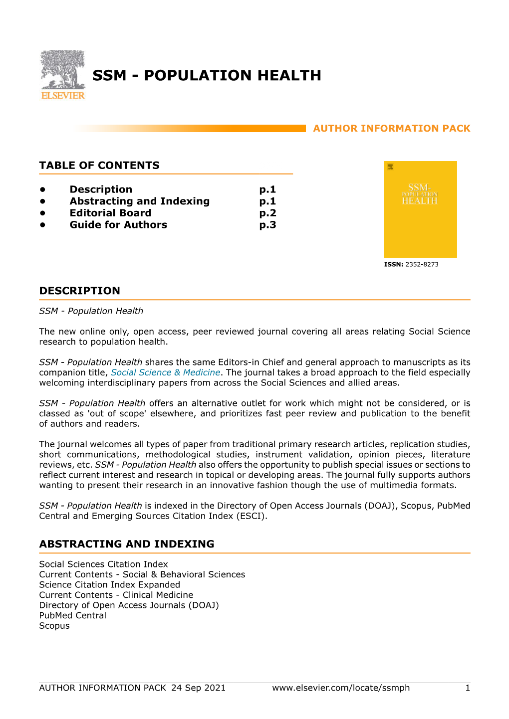 Ssm - Population Health