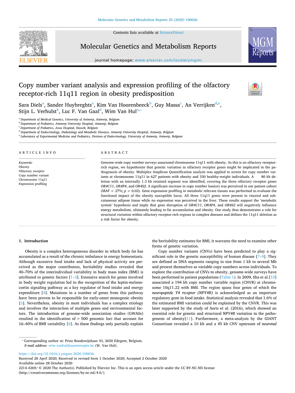 Copy Number Variant Analysis and Expression Profiling of The