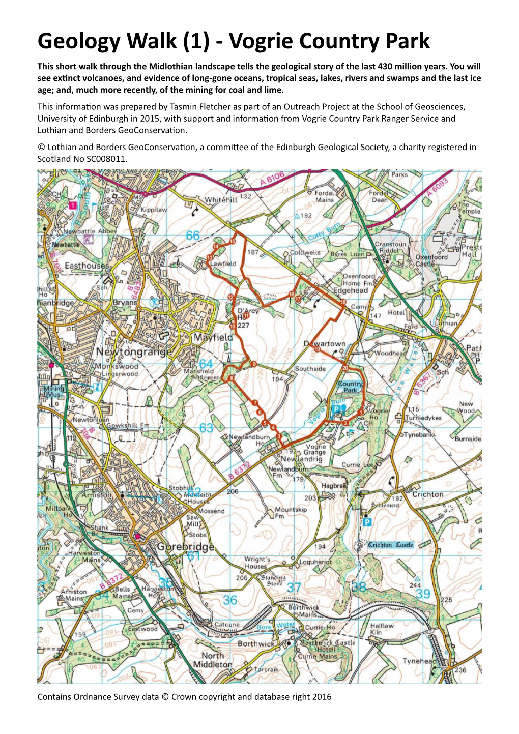 Vogrie Country Park This Short Walk Through the Midlothian Landscape Tells the Geological Story of the Last 430 Million Years