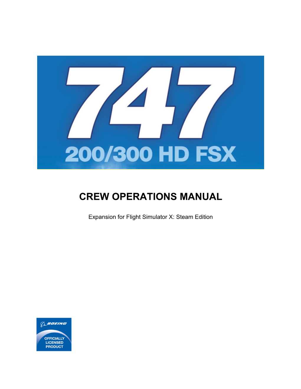 Crew Operations Manual
