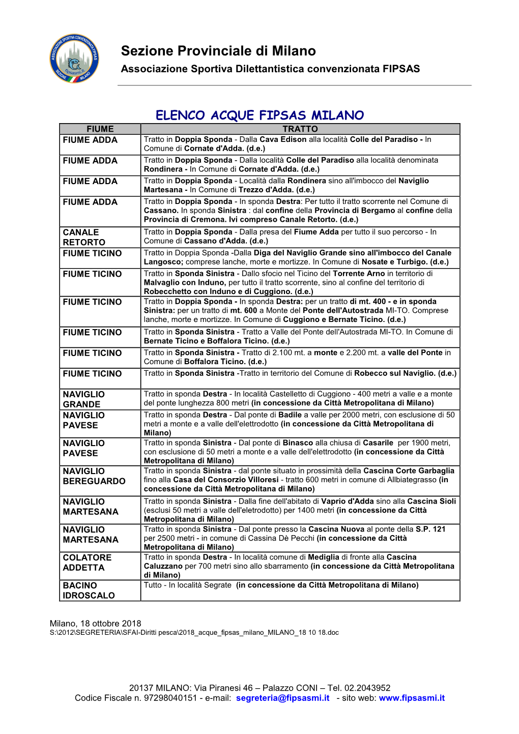 Sezione Provinciale Di Milano