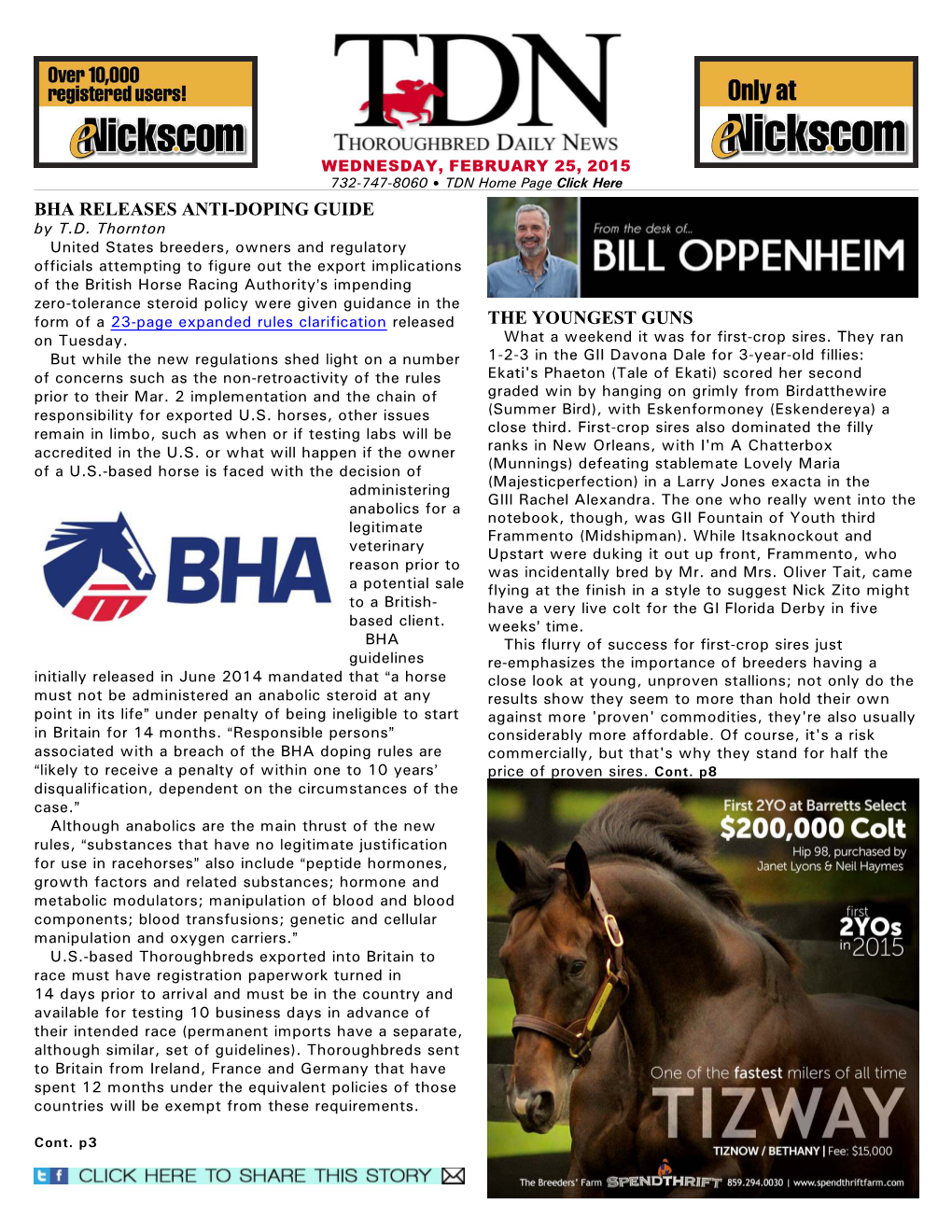 Bha Releases Anti-Doping Guide the Youngest Guns
