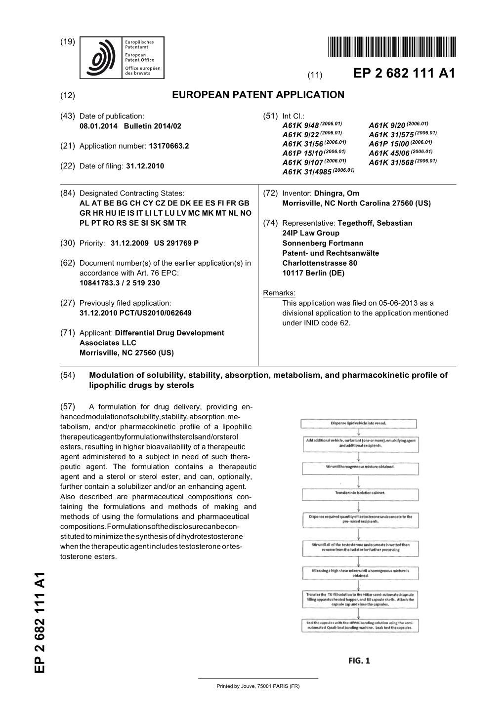 Modulation of Solubility, Stability, Absorption, Metabolism, and Pharmacokinetic Profile of Lipophilic Drugs by Sterols