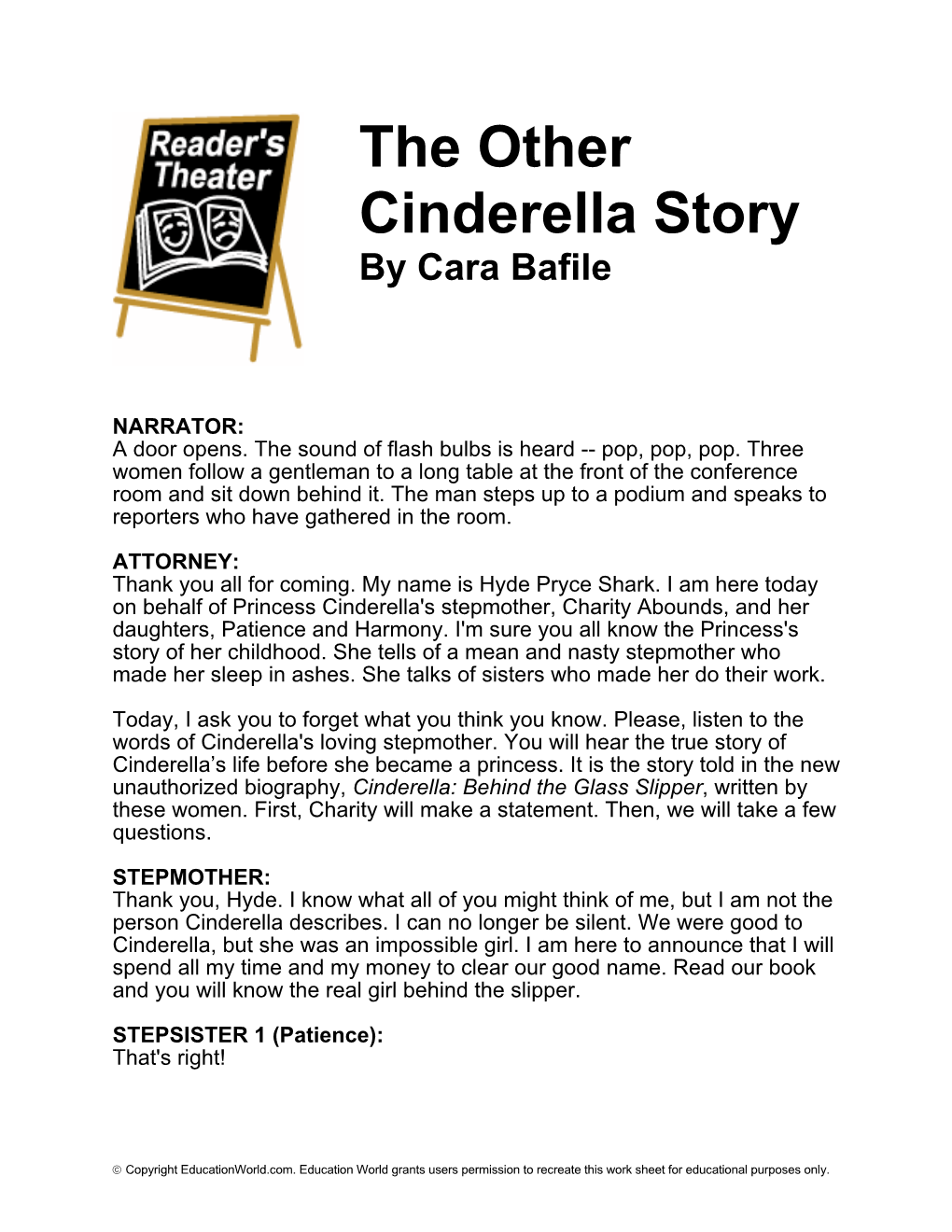 The Other Cinderella Story by Cara Bafile