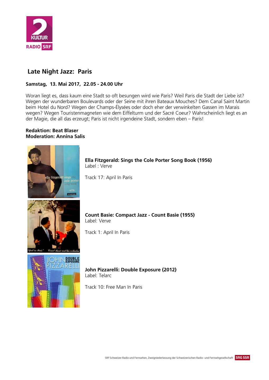 Late Night Jazz: Paris