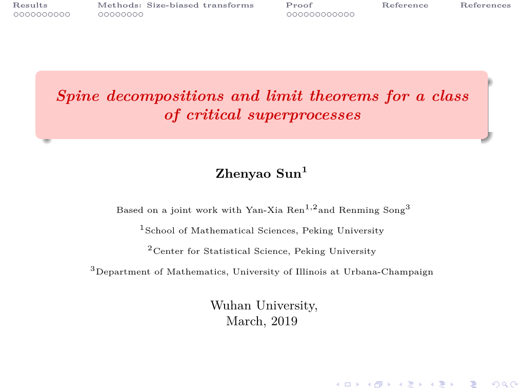 Spine Decompositions and Limit Theorems for a Class of Critical Superprocesses