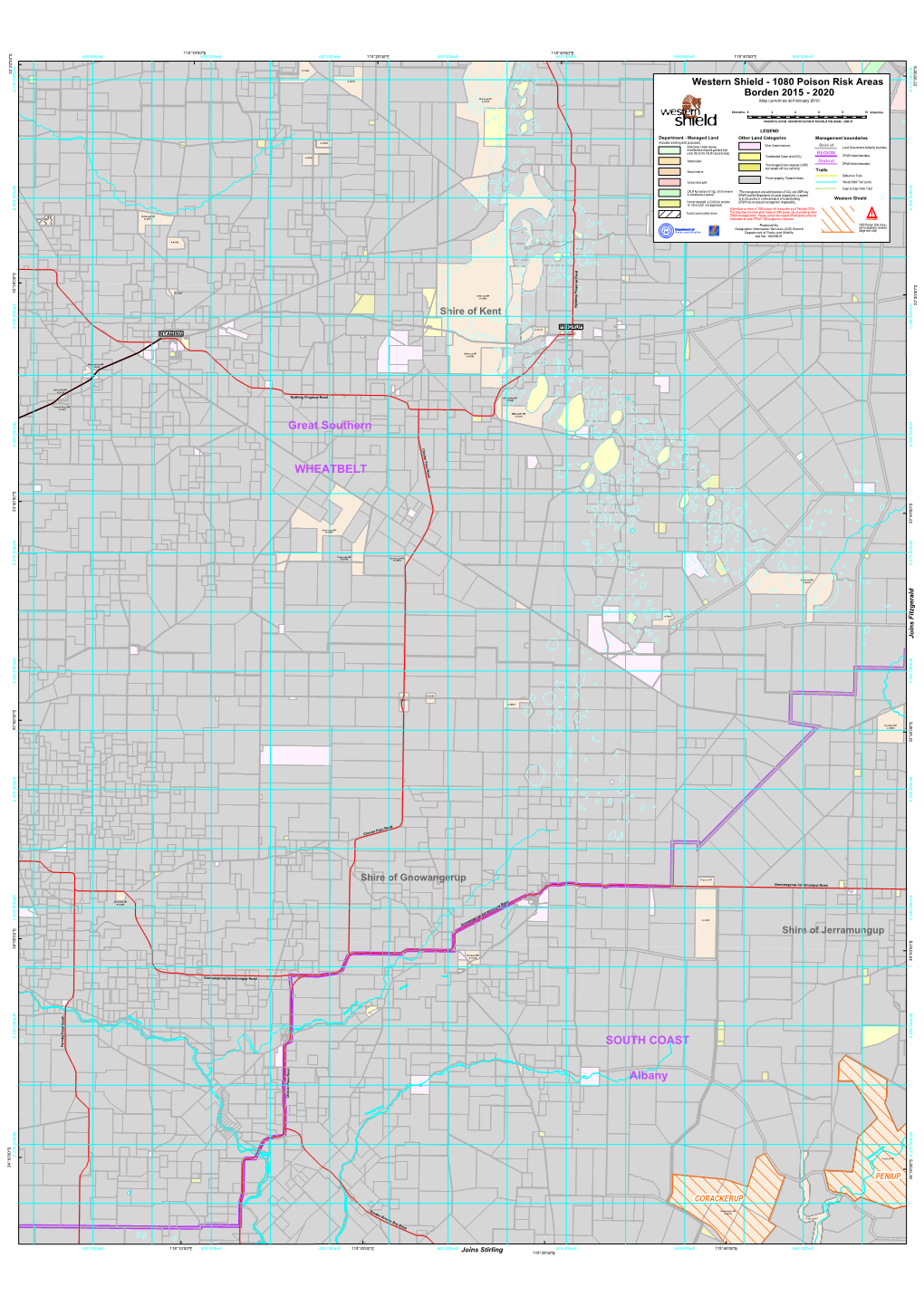 Borden 2015 - 2020 Holland Rocks NR Chinocup NR a 29022 a 28395 Map Current As at February 2016