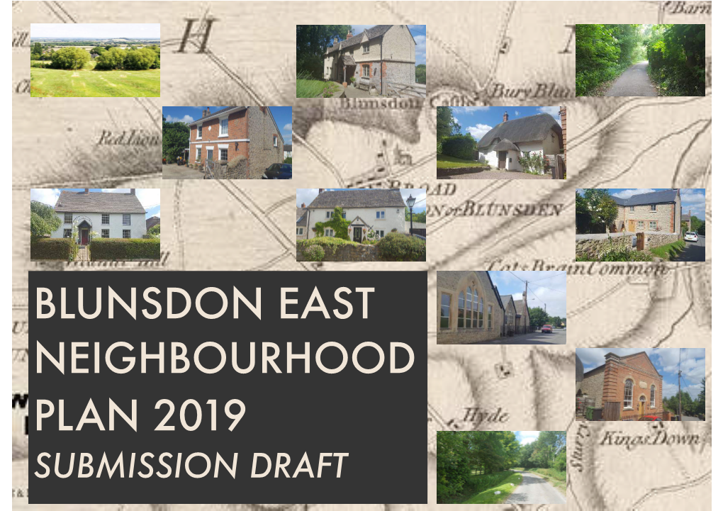 Blunsdon East Neighbourhood Plan 2019 Submission Draft Contents