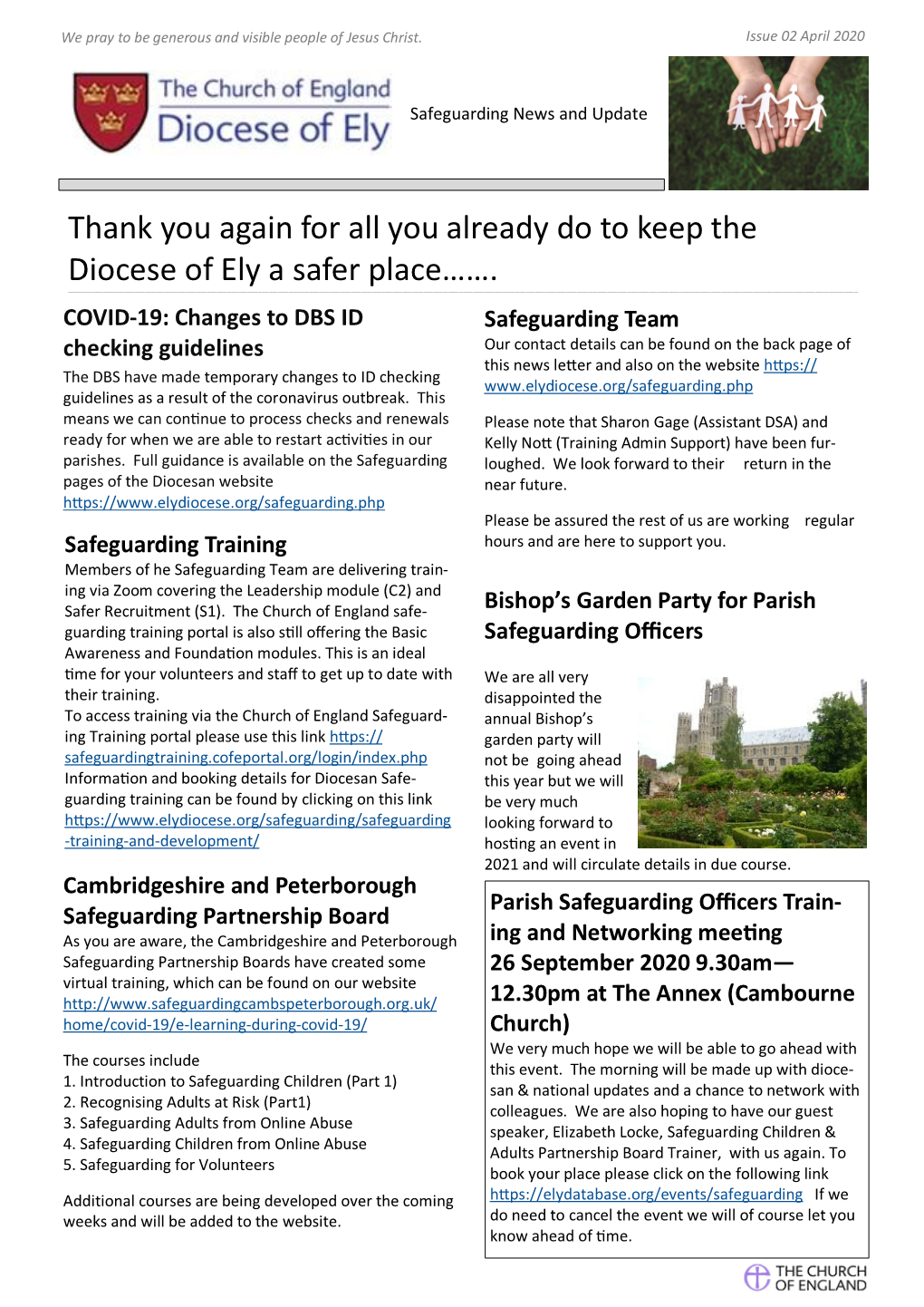 Safeguarding Newsletter
