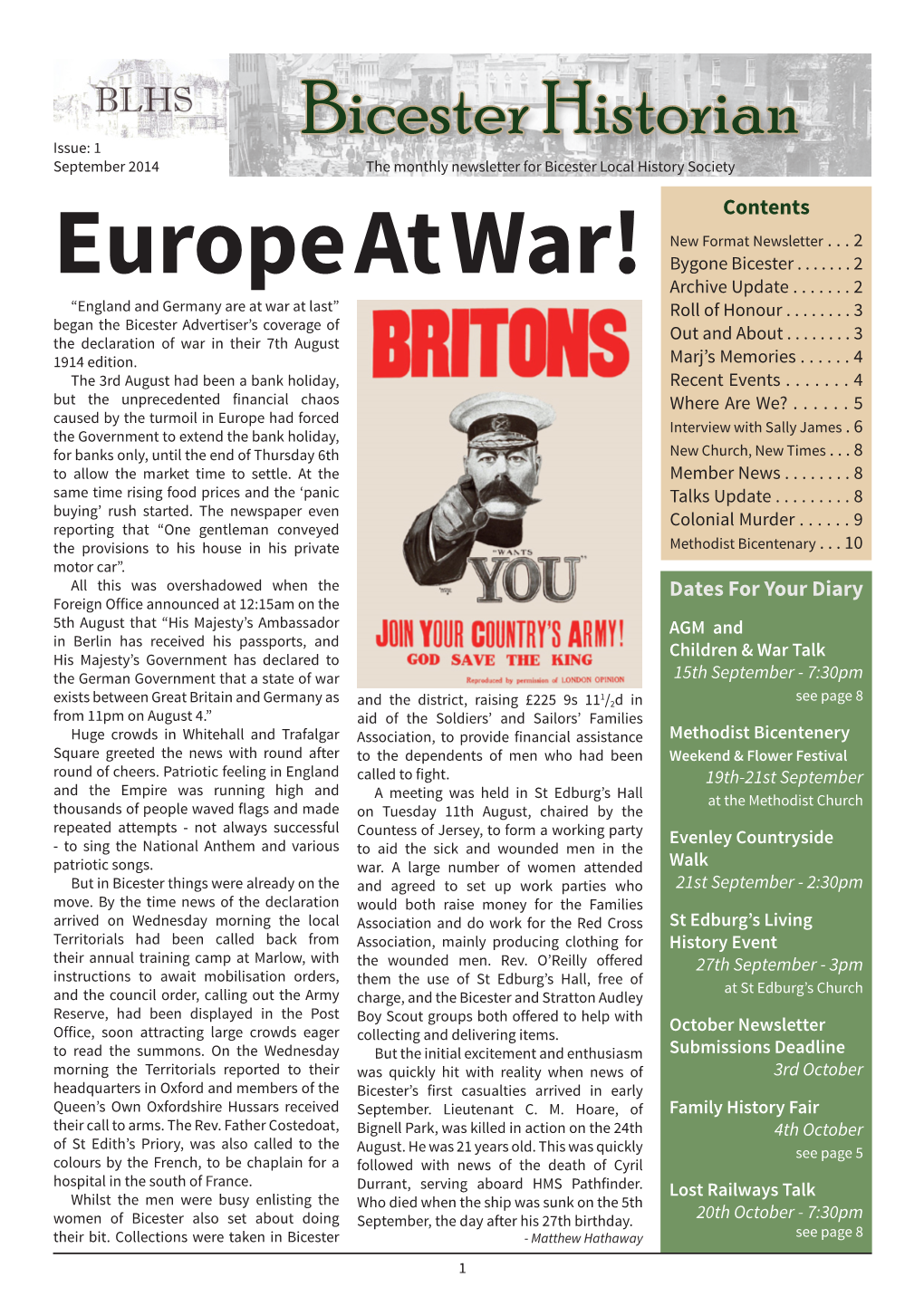 Europe at War! Archive Update