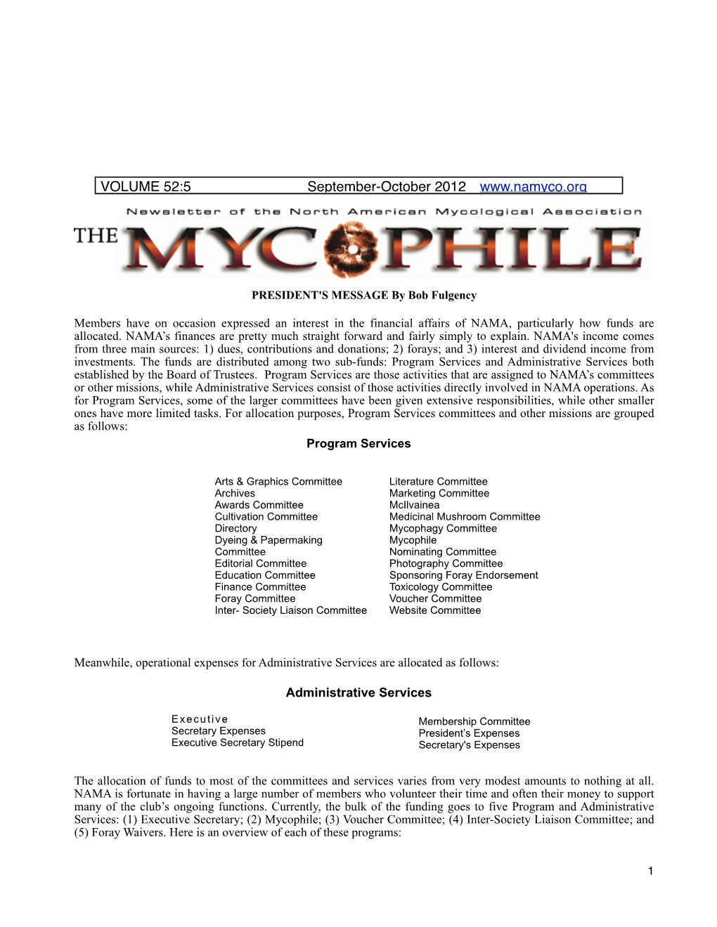 The Mycophile September-October 2012