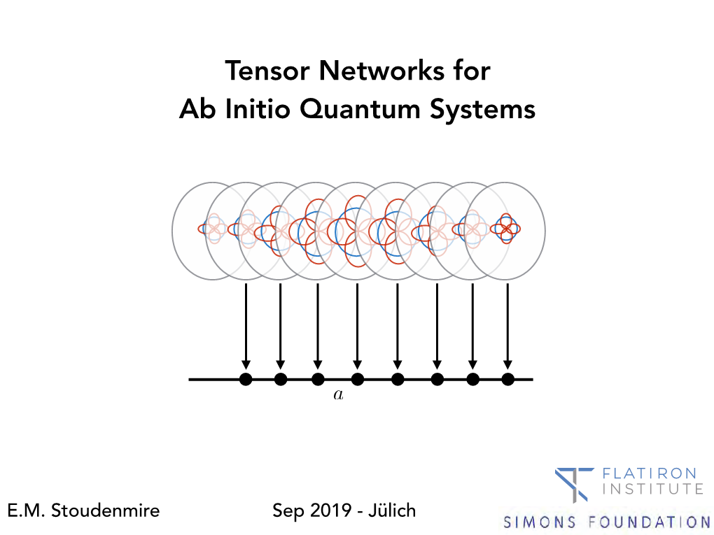 Tensor Networks for Ab Initio Quantum Systems