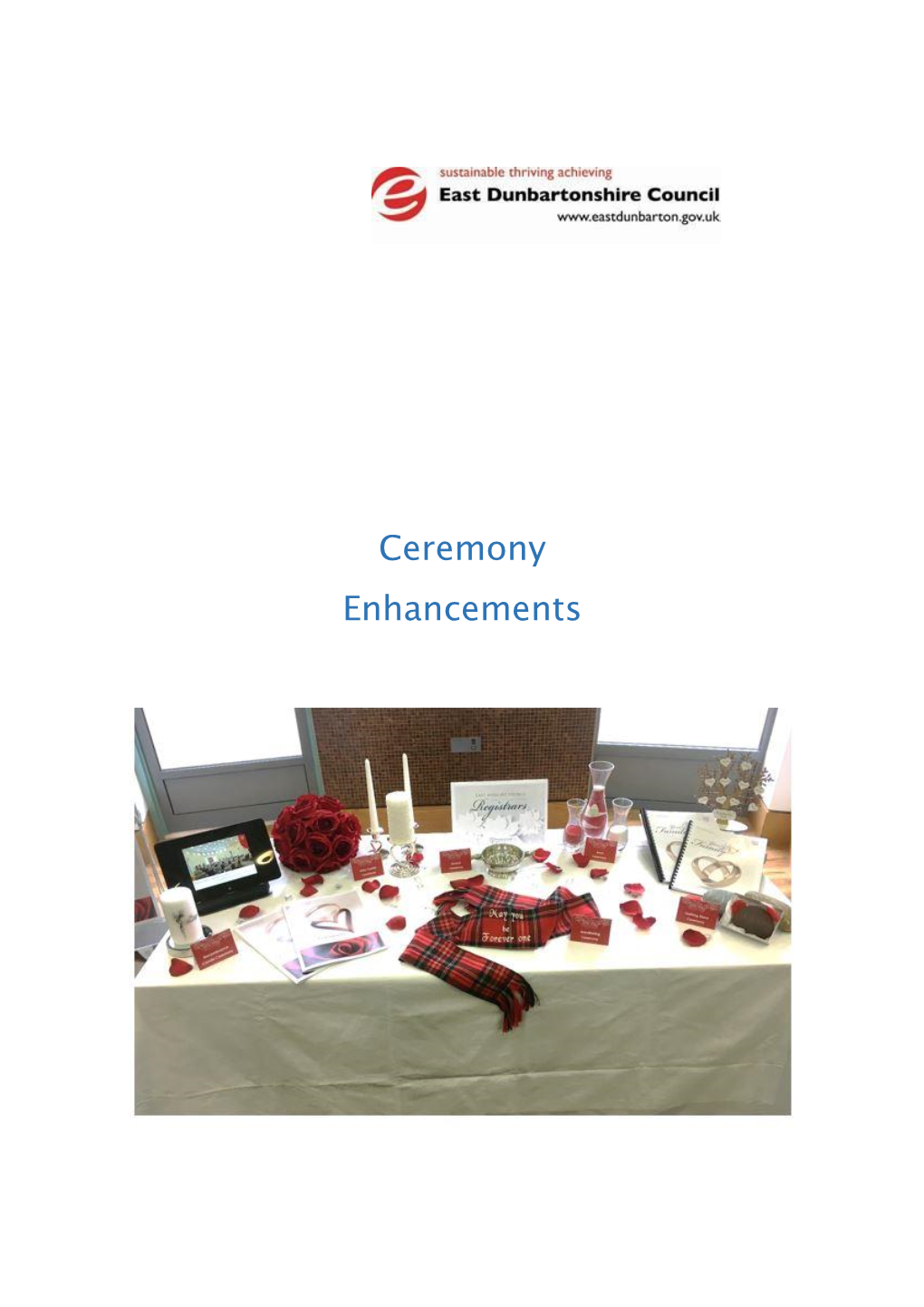 Ceremony Enhancements Brochure