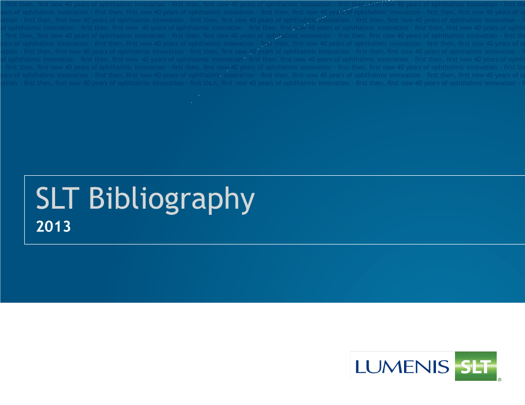 Download SLT Bibliography