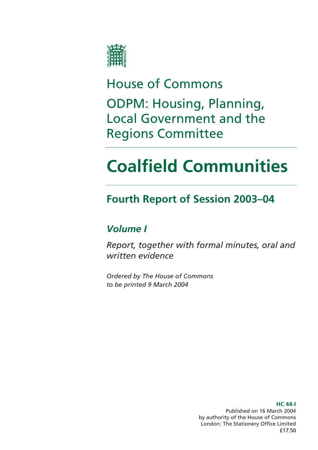 Coalfield Communities