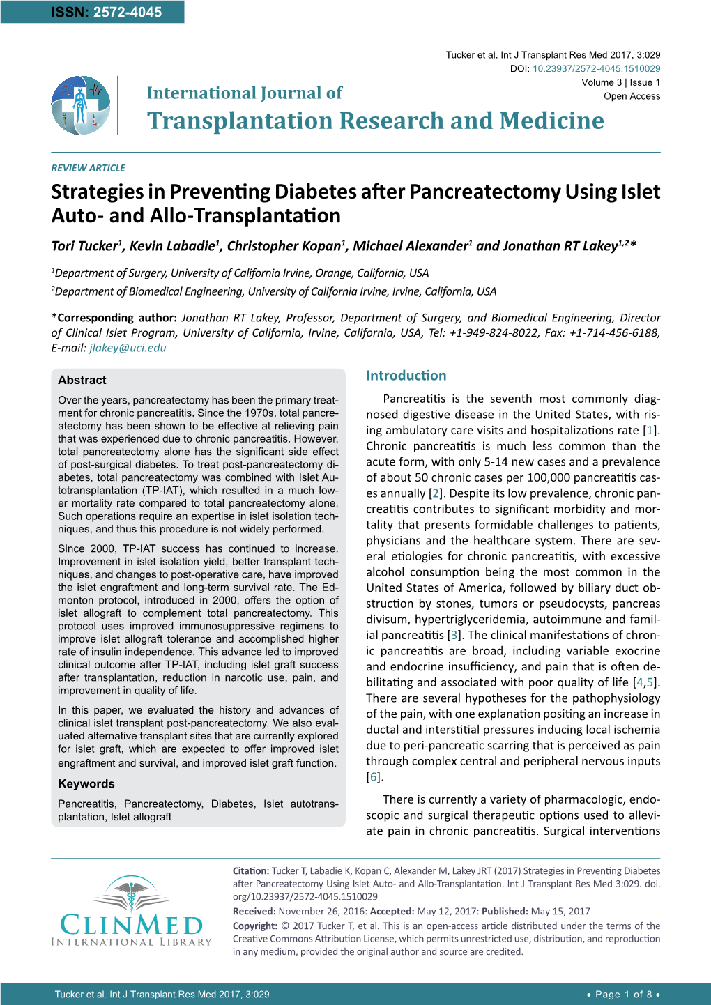 Strategies in Preventing Diabetes After Pancreatectomy Using Islet Auto