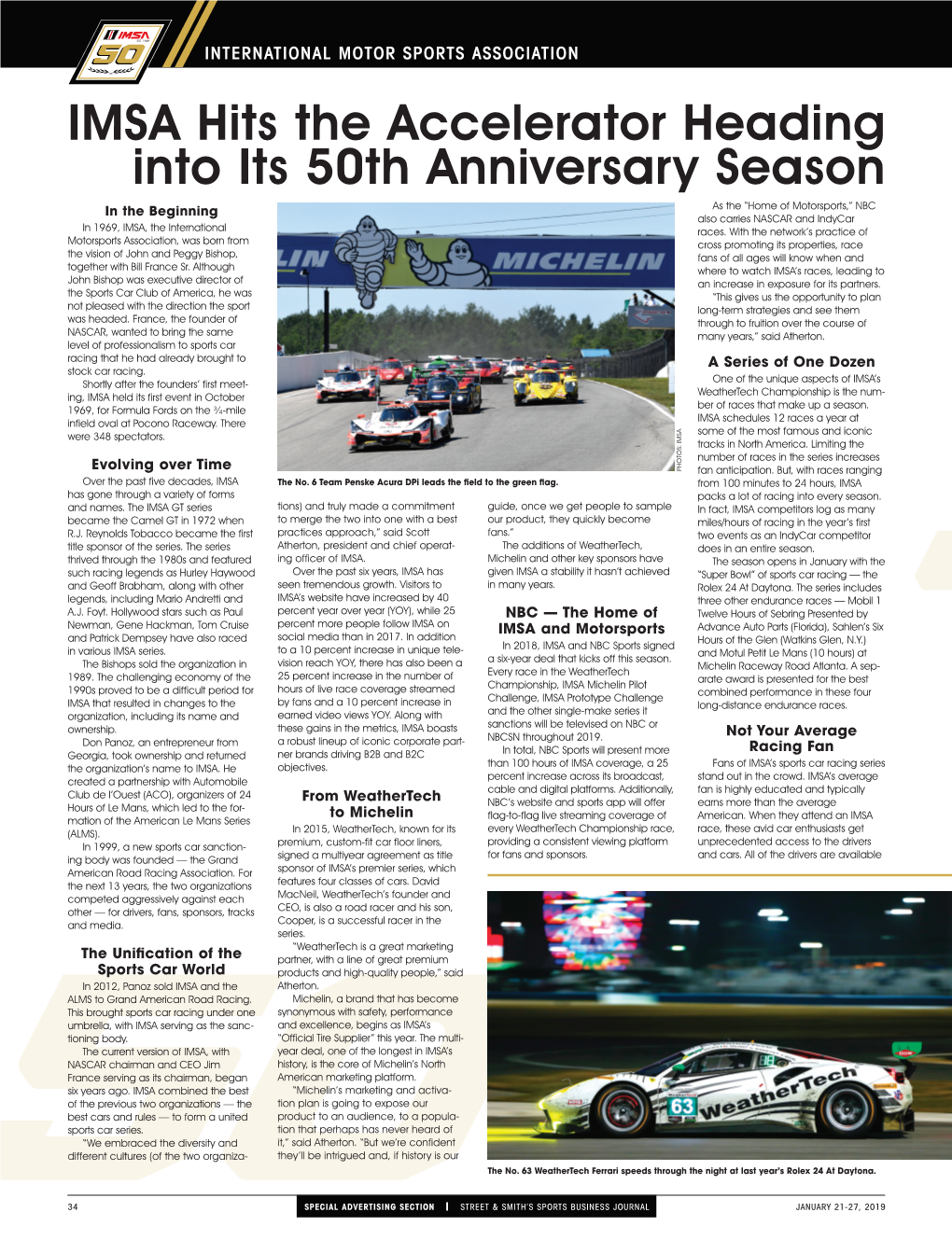 IMSA Hits the Accelerator Heading Into Its 50Th Anniversary Season