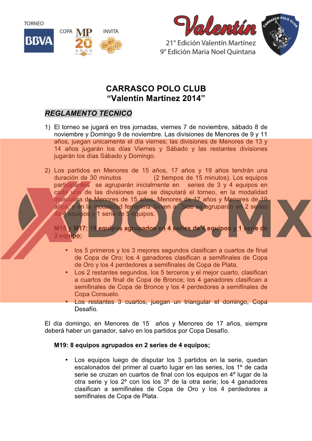 CARRASCO POLO CLUB “Valentín Martinez 2014”