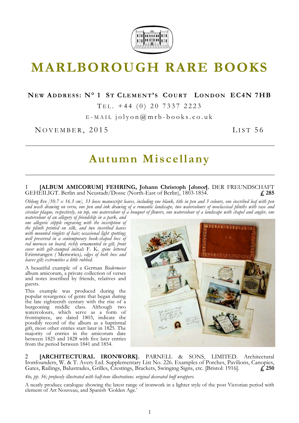 Marlborough Rare Books