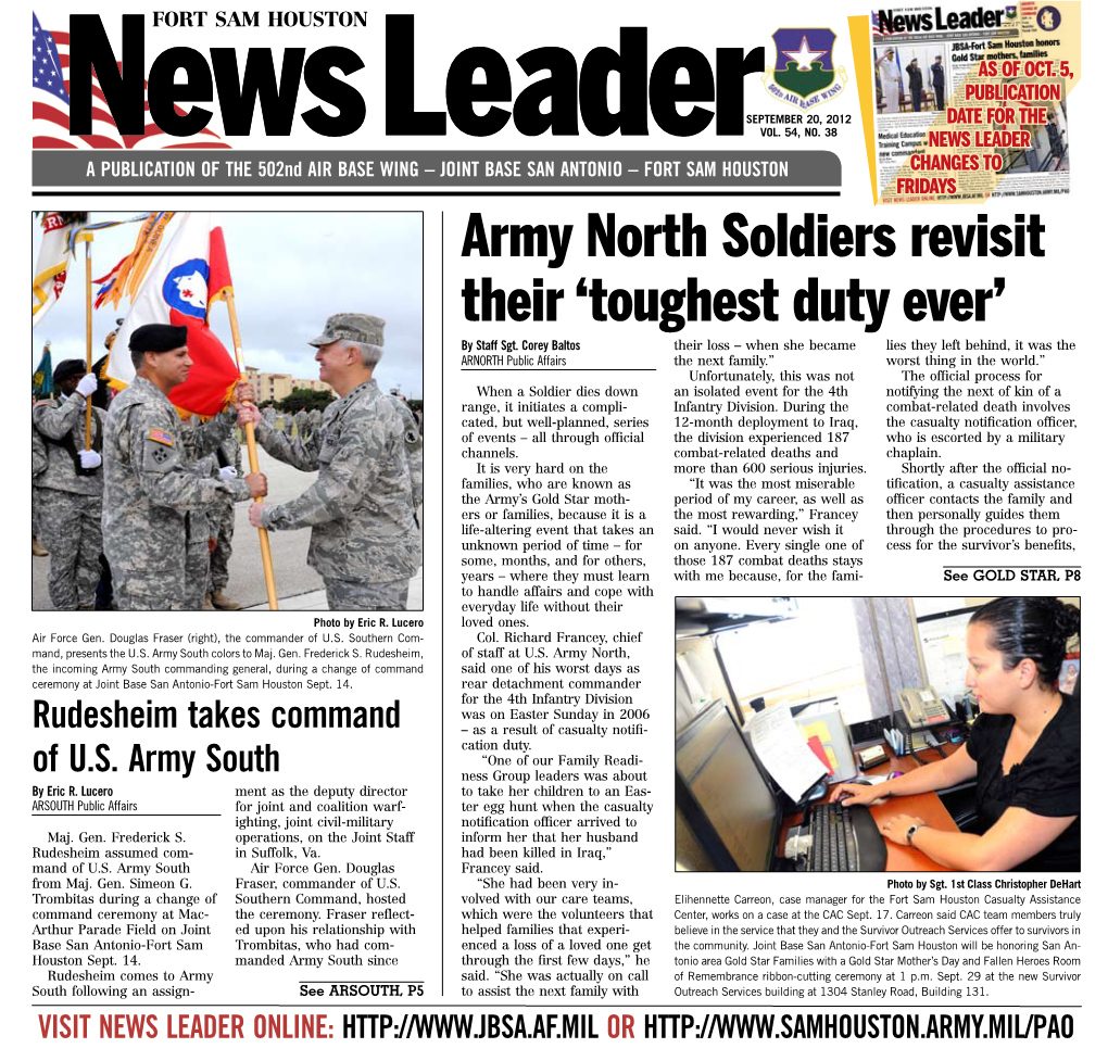 Army North Soldiers Revisit Their 'Toughest Duty Ever'