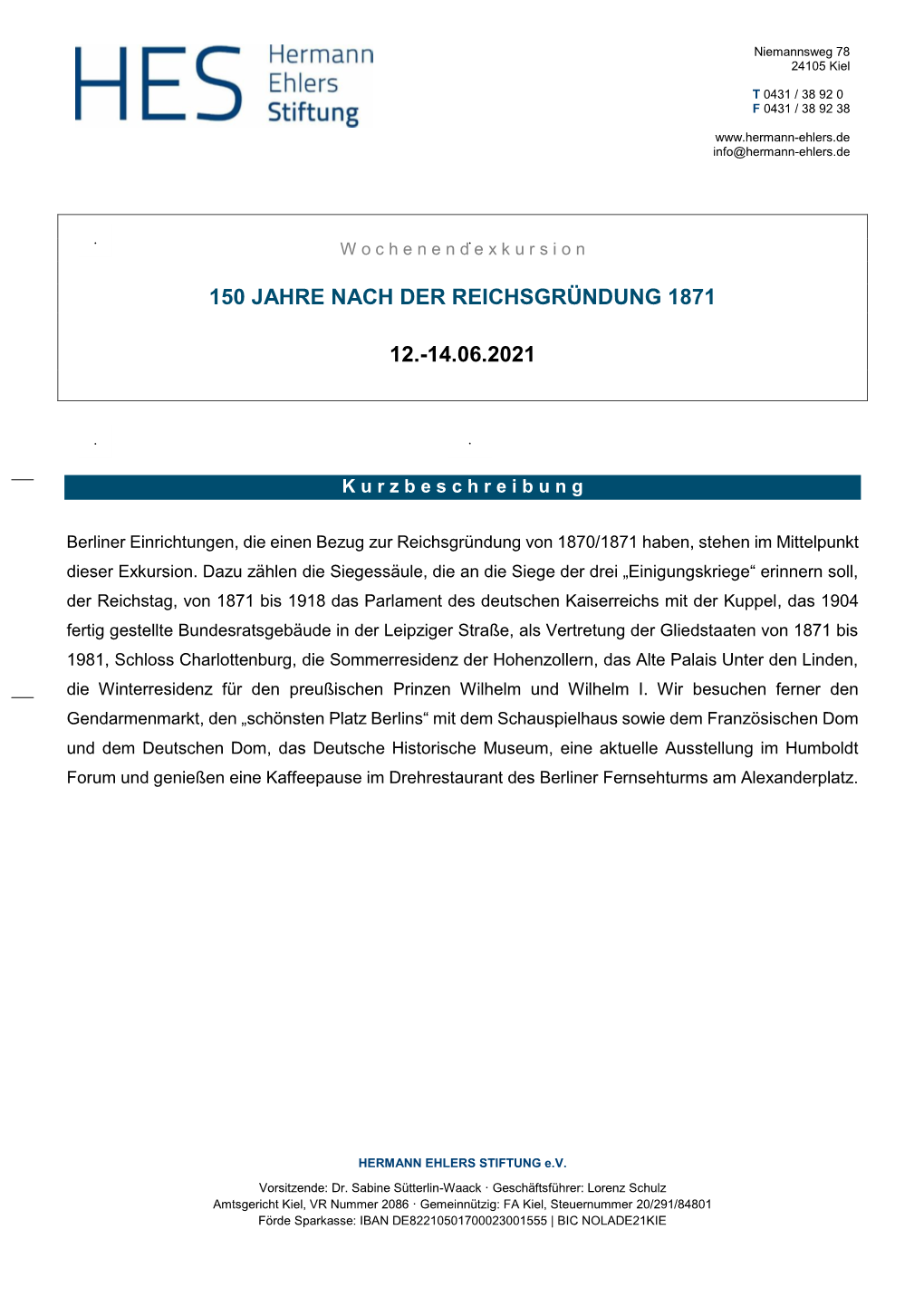 Berlin 150 Jahre Nach Der Reichsgründung 1871