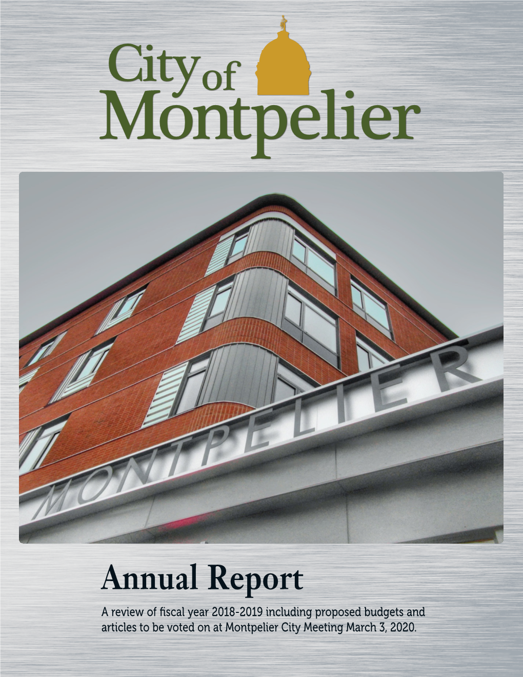 City of Montpelier Annual Report