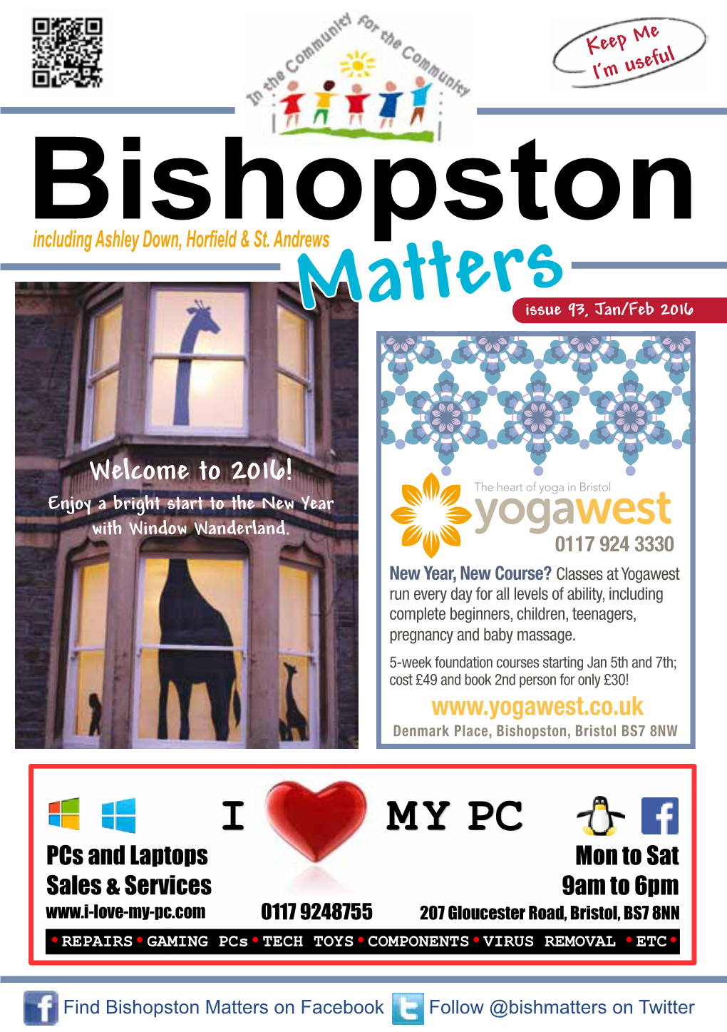 Bishopston Matters on Facebook Follow @Bishmatters on Twitter Bs7 Flyer New Year Offers.Pdf 1 11/12/2015 12:30