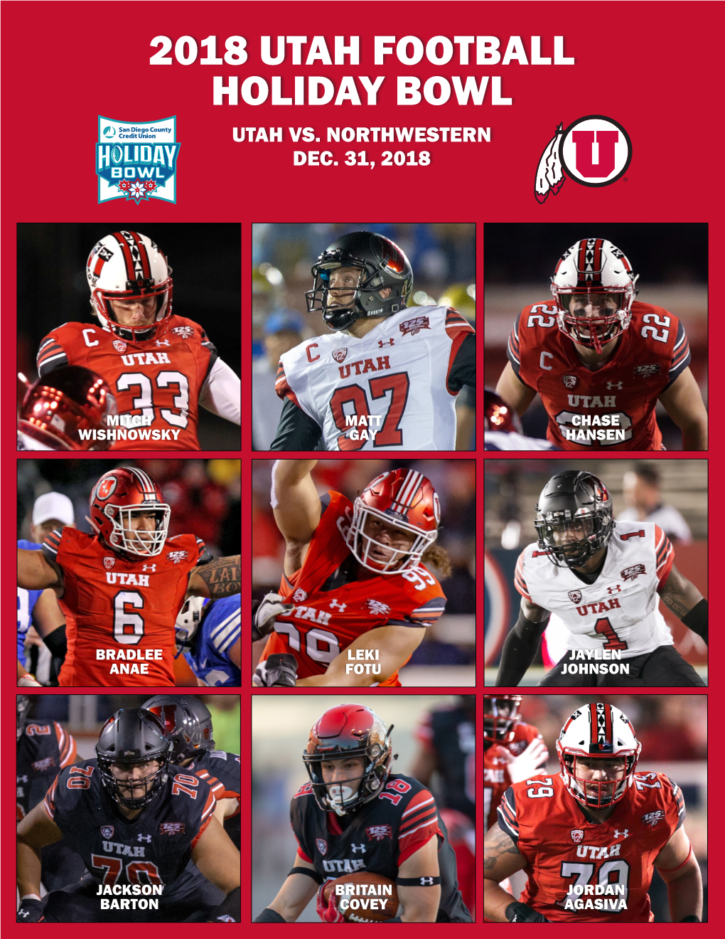 2018 Utah Football Holiday Bowl Utah Vs