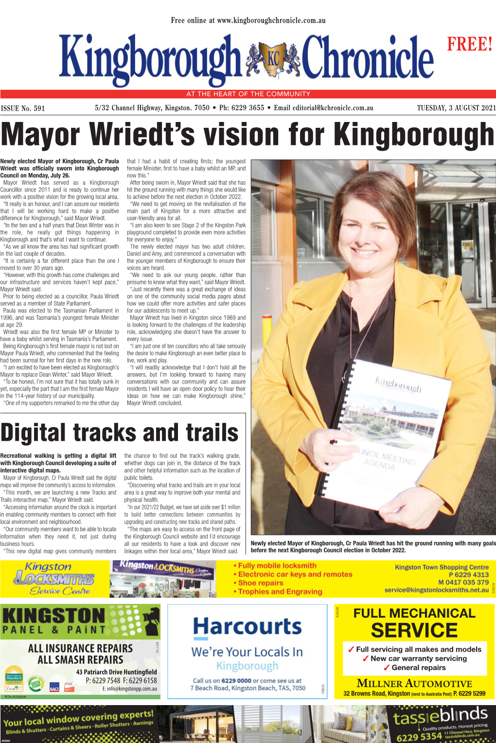 Mayor Wriedt's Vision for Kingborough