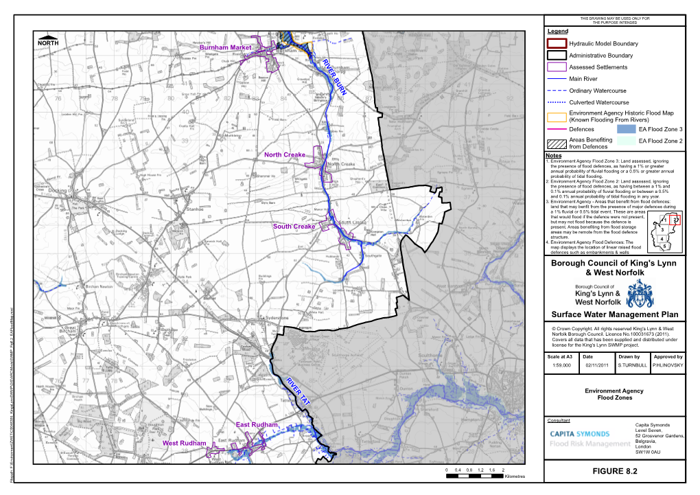 EA Flood Zone 3 Areas Benefiting EA Flood Zone 2 from Defences North Creake Notes 1