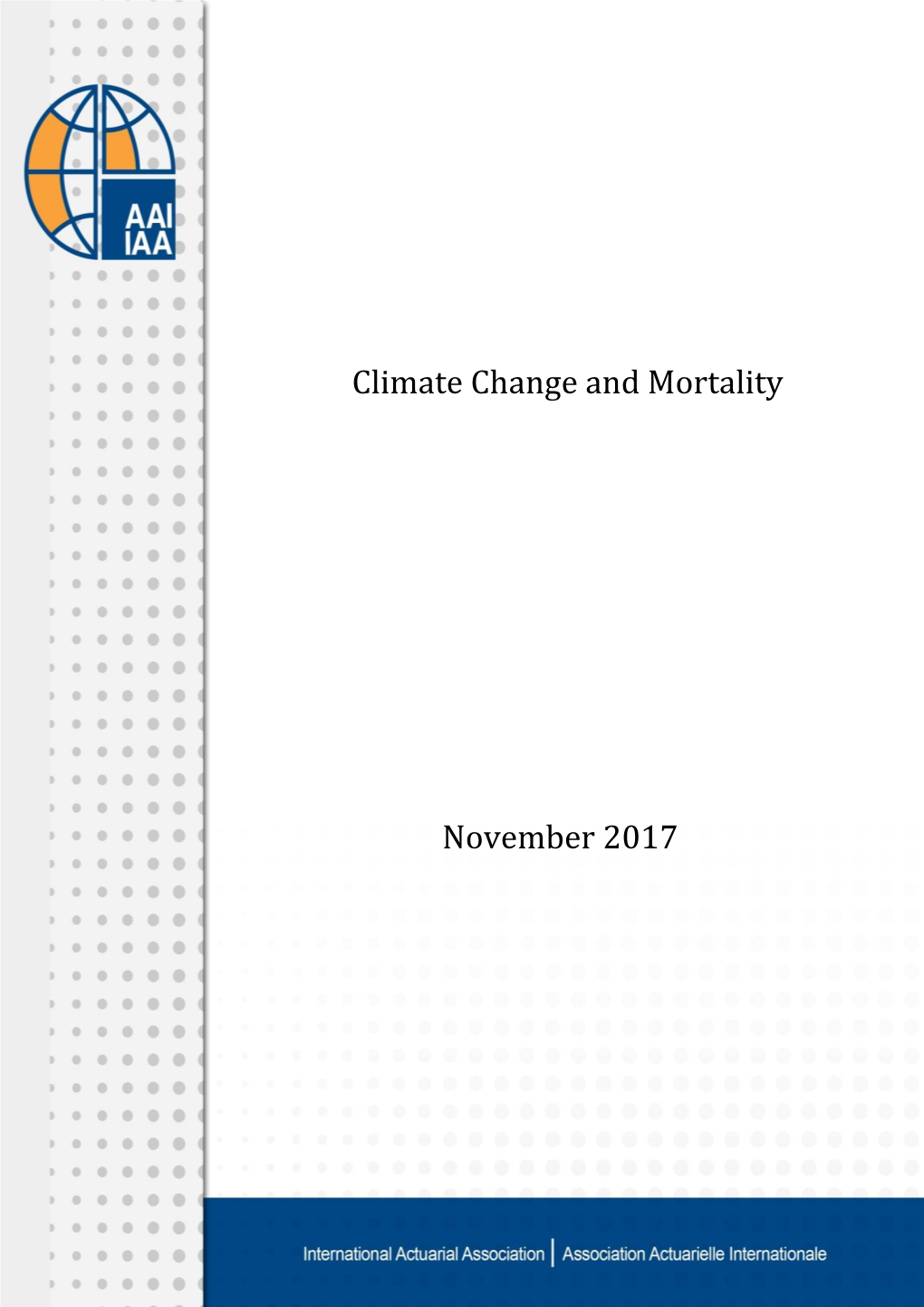 Climate Change and Mortality