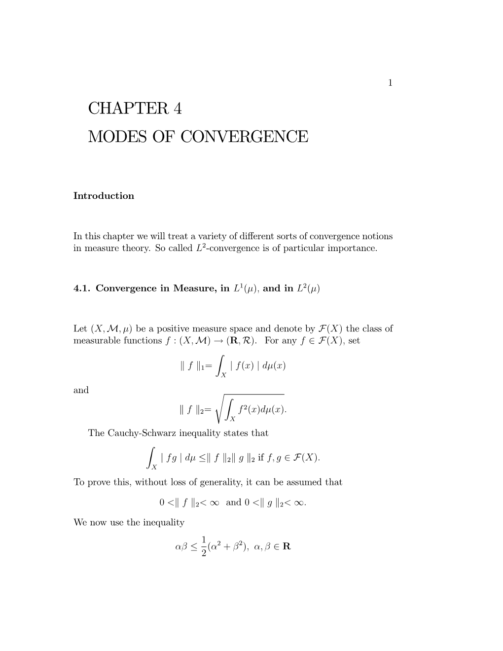 Chapter 4 Modes of Convergence